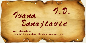 Ivona Danojlović vizit kartica